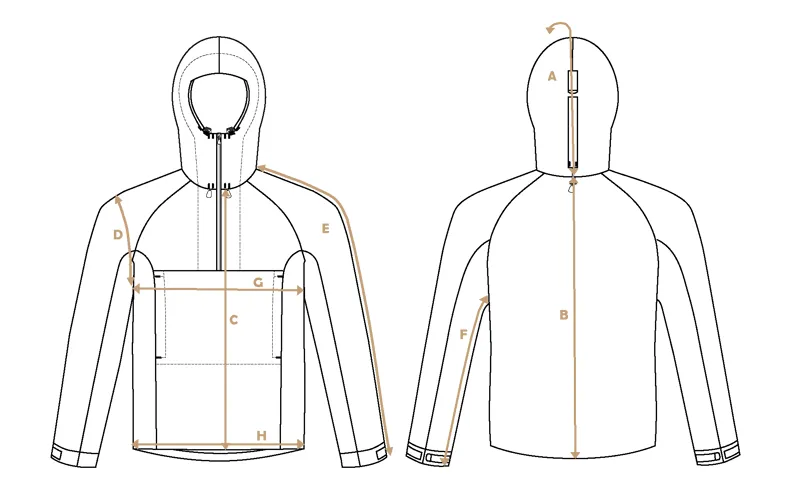 Paramo Classic Fuera Windproof Smock Unisex Size Guide