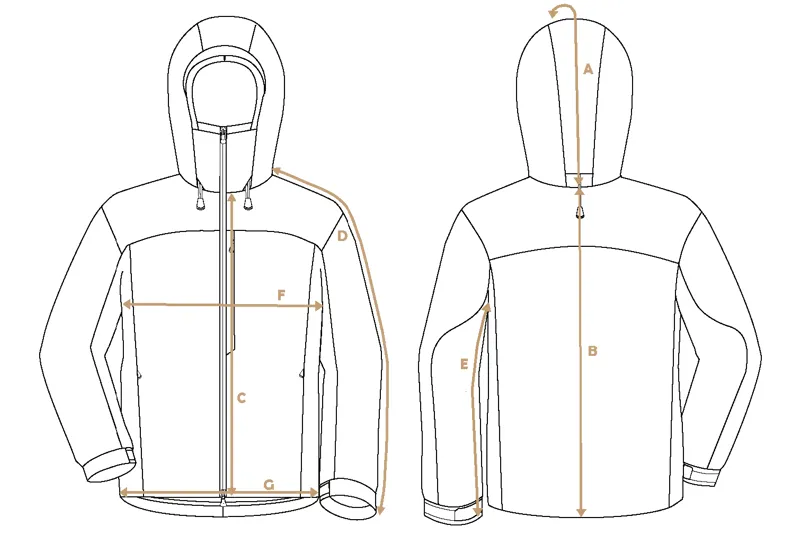 Paramo Helki Jacket Mens Size Guide