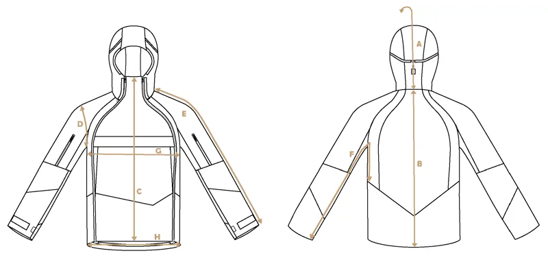 Paramo Mens Size Guide