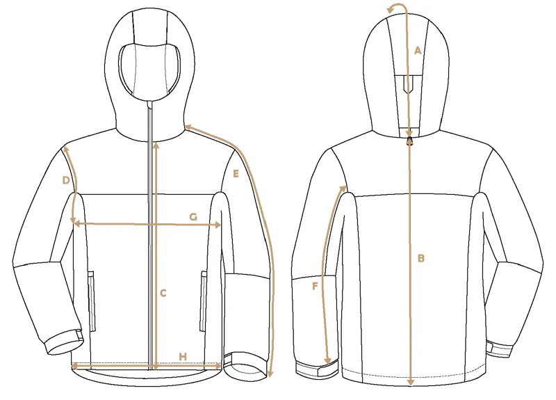 Paramo Mens Size Guide