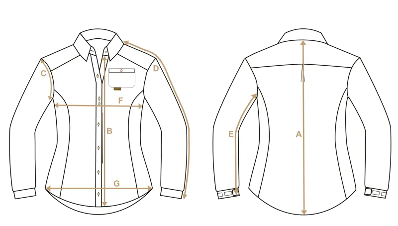 Paramo Womens Shirt Size Guide