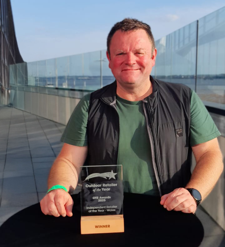 Dylan Jones OTS independent outdoor retailer of the year 2025 Wales Winner