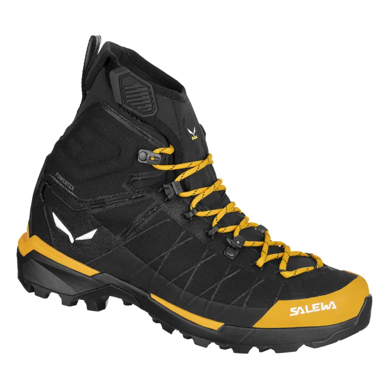 Salewa Ortles Light Mid Powertex Boot Mens in Yellow Gold/Black