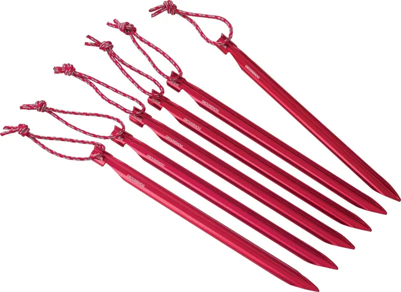 MSR Groundhog 6 Stake Kit in Red