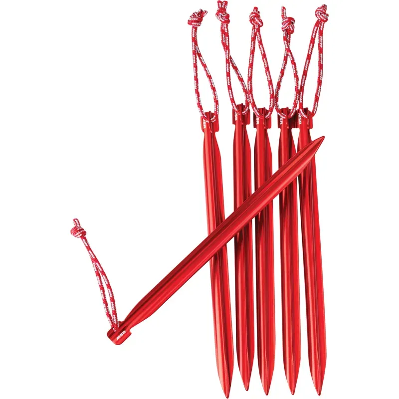MSR Mini-Groundhog 6 Stake Kit in Red-2