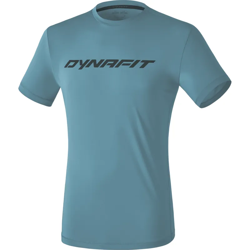 Dynafit Traverse 2 Short Sleeve T-Shirt Mens in Storm Blue
