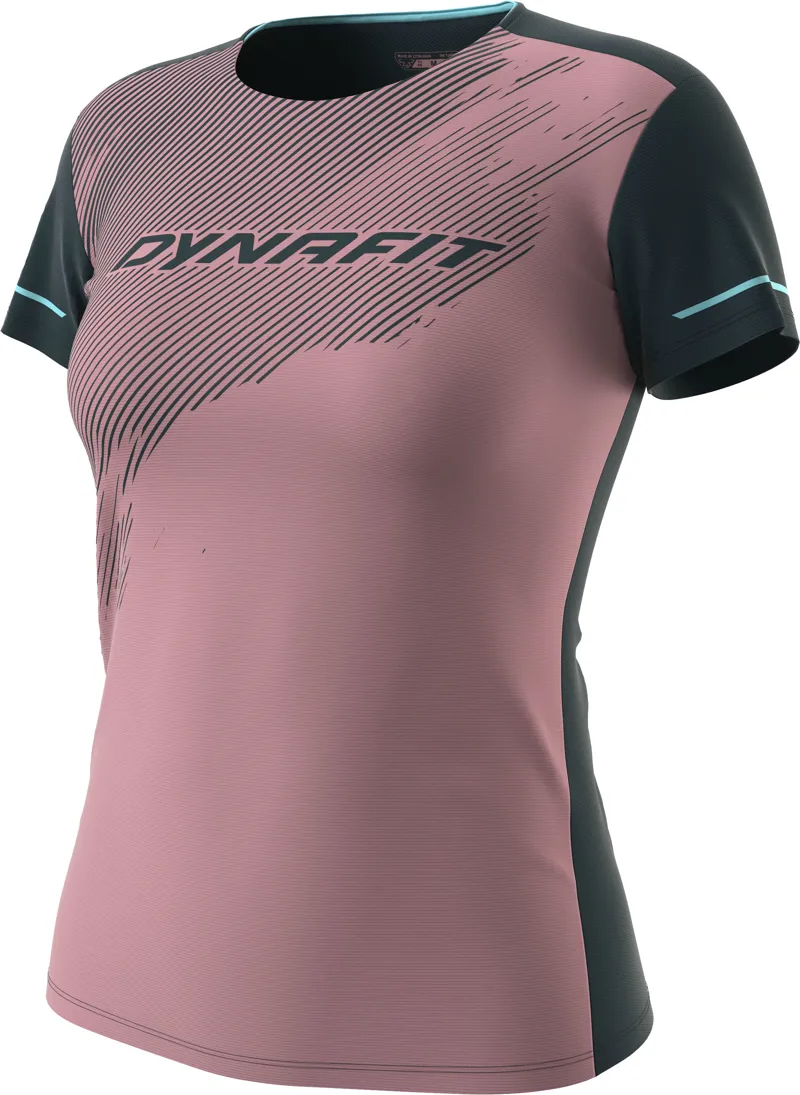 Dynafit Alpine 2 Short Sleeve Tee Womens in Mokarosa