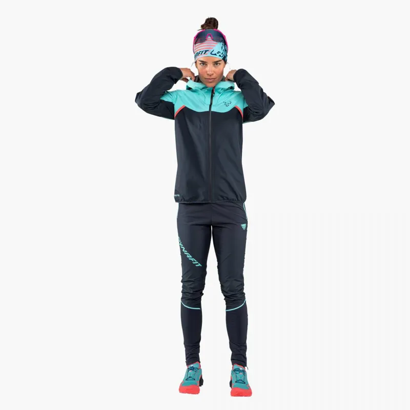 Dynafit Alpine GTX Waterproof Running Jacket Womens in Blue-1