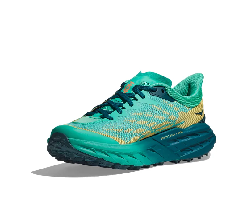 Hoka Speedgoat 5 Trail Running Shoe Womens  in Deep Teal/Water Garden-2