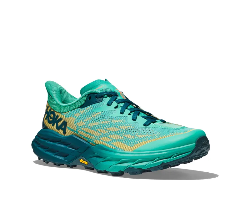 Hoka Speedgoat 5 Trail Running Shoe Womens  in Deep Teal/Water Garden-5