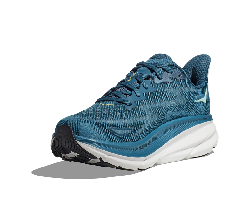 Hoka Clifton 9 Road Running Shoe Mens in Midnight Ocean/Bluesteel-2