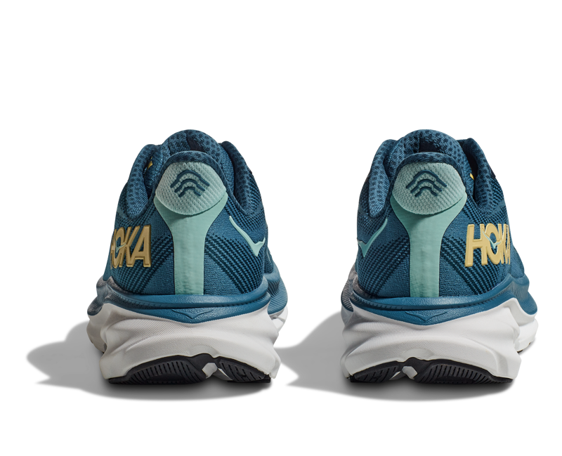 Hoka Clifton 9 Road Running Shoe Mens in Midnight Ocean/Bluesteel-4