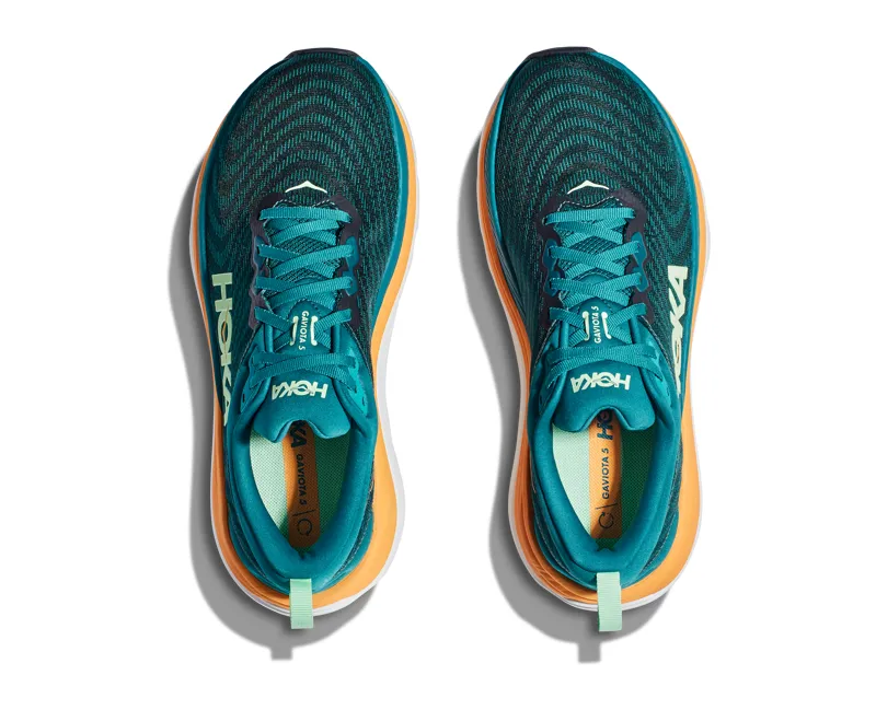 Hoka Gaviota 5 Mens in Deep Lagoon/Sherbet-1