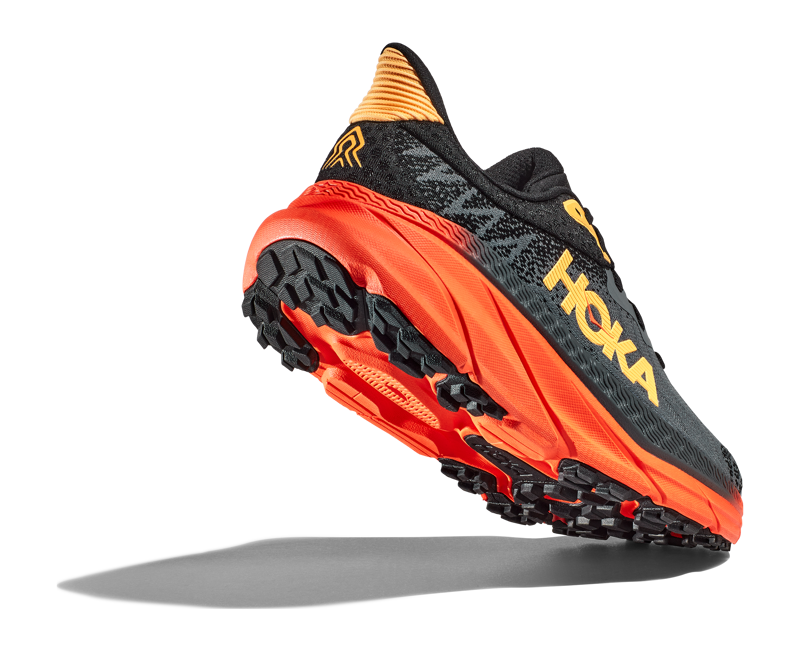 Hoka Challenger ATR 7 Trail Running Shoe Mens in Castlerock/Flame-3