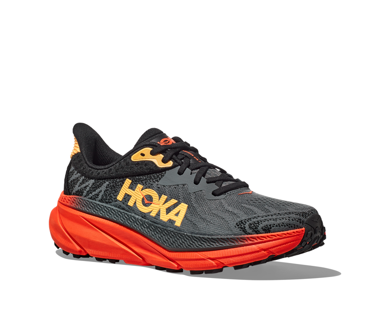 Hoka Challenger ATR 7 Trail Running Shoe Mens in Castlerock/Flame-5