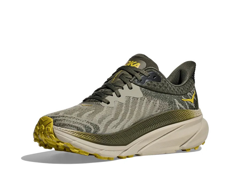 Hoka Challenger ATR 7 Mens in Olive Haze/Forest Cover-2