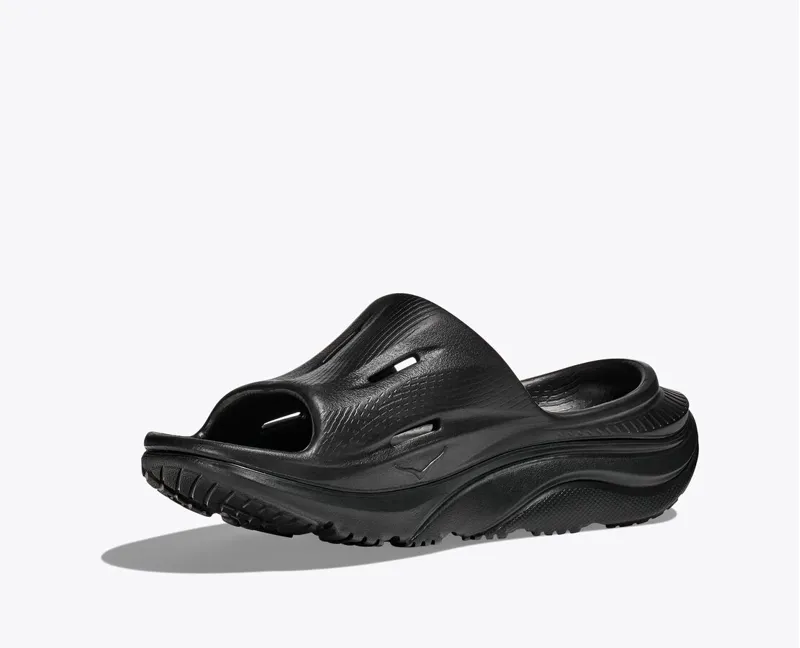 Hoka Ora Recovery Slide 3 Unisex in Black/Black-2