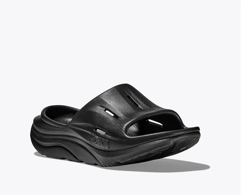 Hoka Ora Recovery Slide 3 Unisex in Black/Black-5