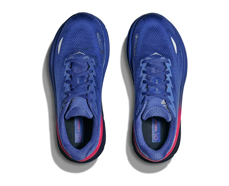 Hoka Clifton 9 Gore-Tex Womens in Dazzling Blue/Evening Sky-1