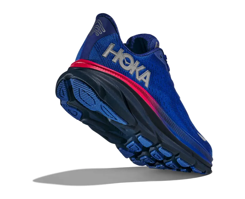 Hoka Clifton 9 Gore-Tex Womens in Dazzling Blue/Evening Sky-3