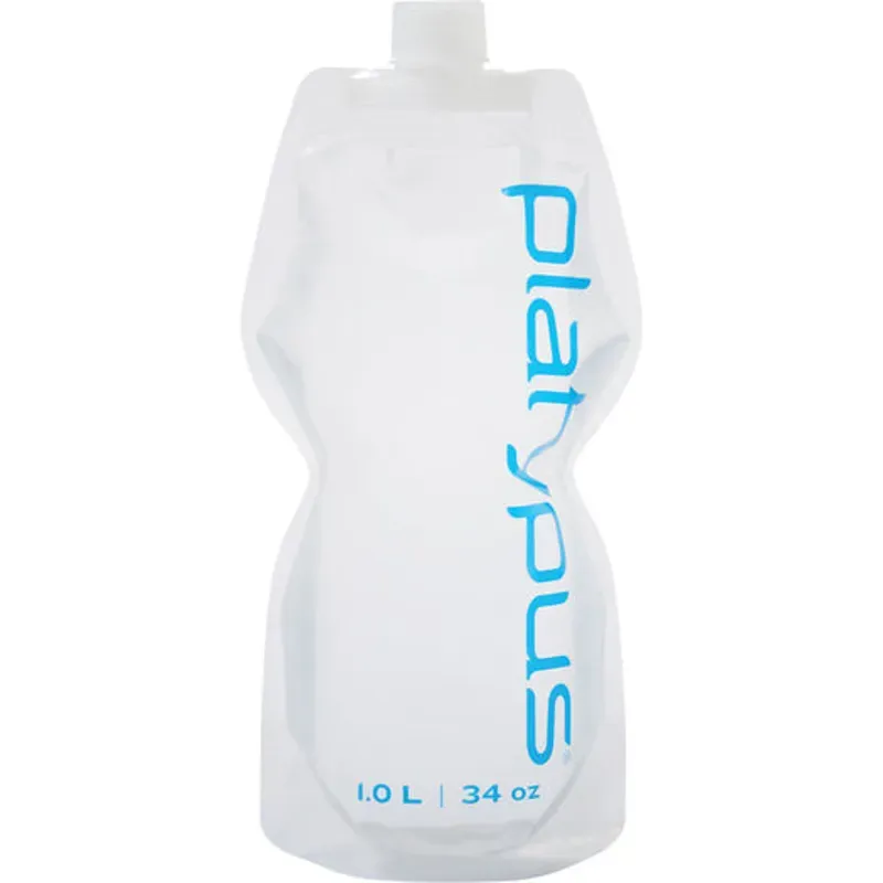 Platypus Soft Bottle 1L Closure Cap in Clear Blue