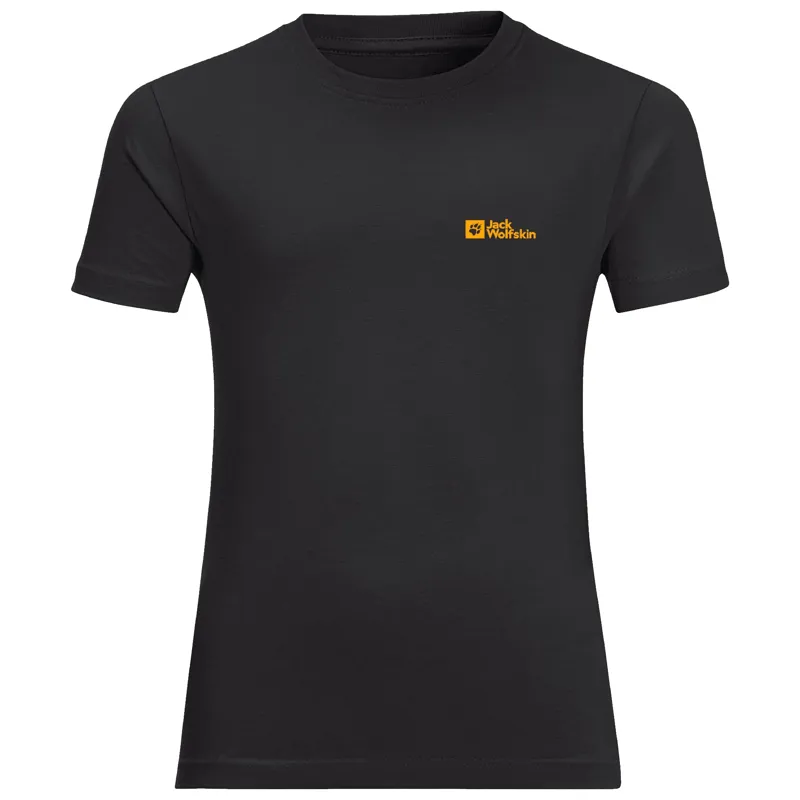 Jack Wolfskin Essential Tee Kids in Black