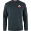 Fjallraven 1960 Logo Badge Sweater Mens in Dark Navy