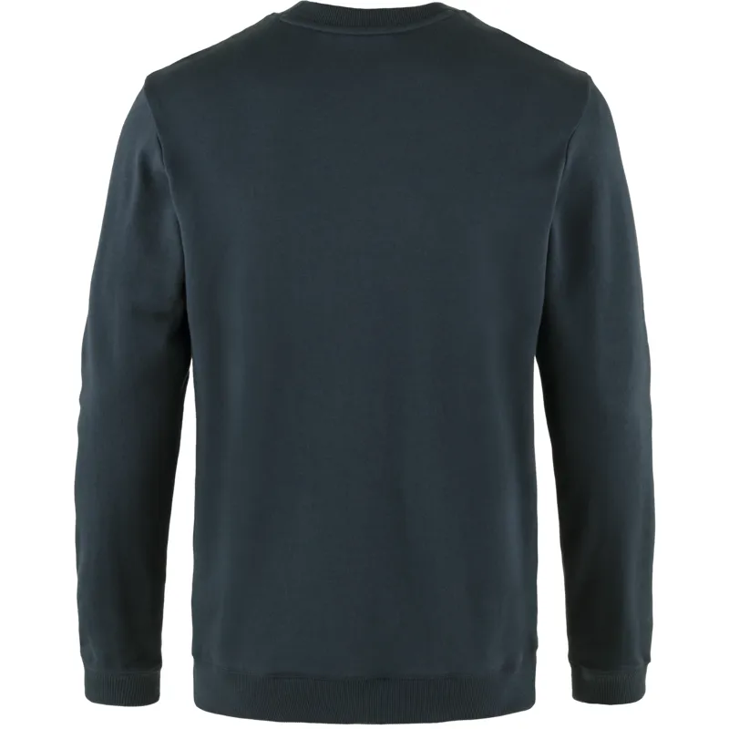 Fjallraven 1960 Logo Badge Sweater Mens in Dark Navy-1