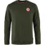Fjallraven 1960 Logo Badge Sweater Mens in Deep Forest