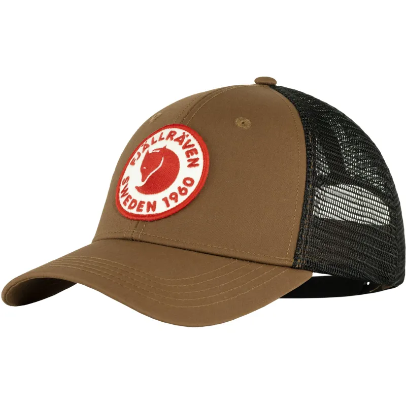 Fjallraven 1960 Logo Langtradarkeps Hat in Timber Brown