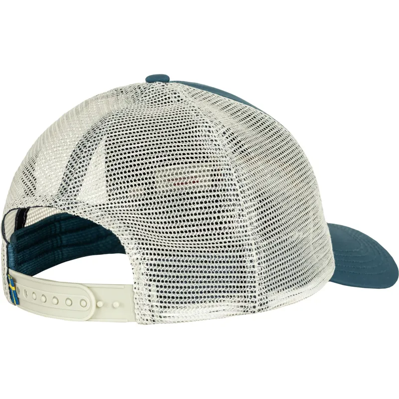 Fjallraven 1960 Logo Langtradarkeps Hat in Indigo Blue-1