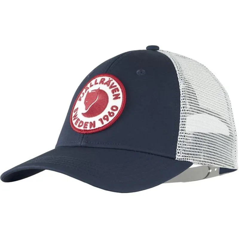 Fjallraven 1960 Logo Langtradarkeps Hat in Navy