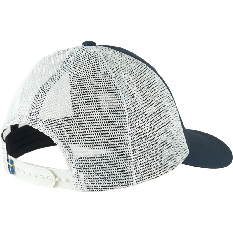 Fjallraven 1960 Logo Langtradarkeps Hat in Navy-1