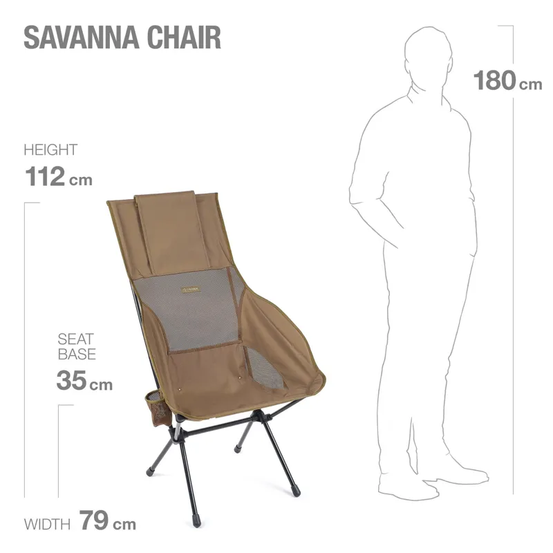 Helinox Savanna Camping Chair in Coyote Tan-5