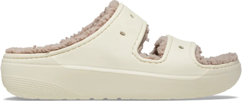 Crocs Cozzzy Sandal in Bone Mushroom