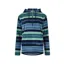 Weird Fish Lana Printed Microfleece Pop Over in Navy