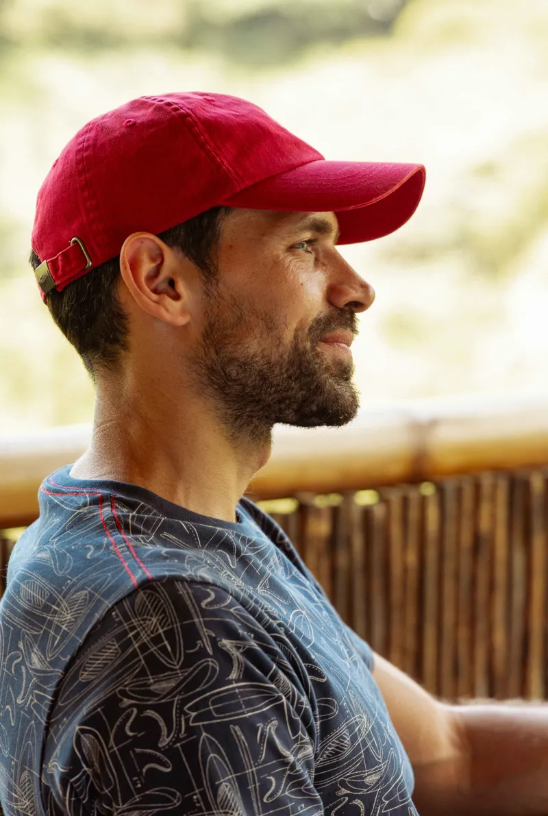 Weird Fish Scarfell Washed Branded Cap Unisex in Baked Apple-3