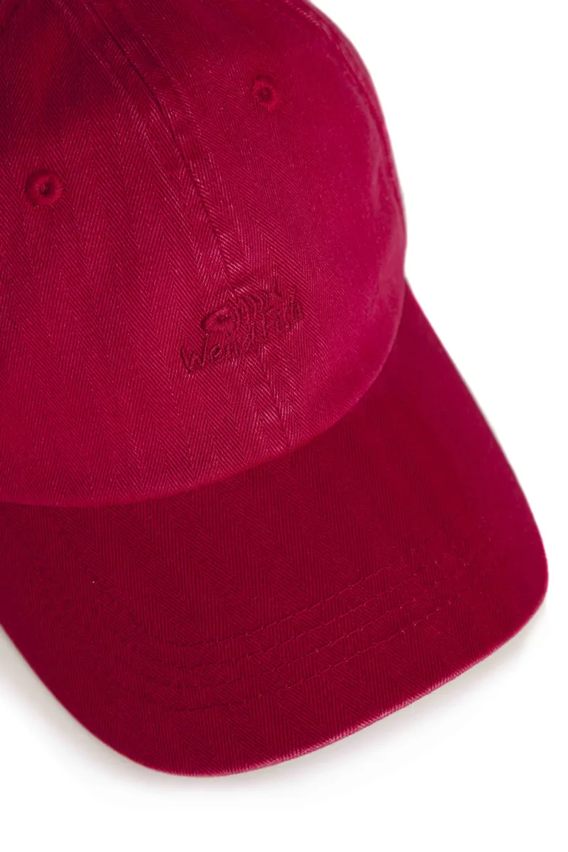 Weird Fish Scarfell Washed Branded Cap Unisex in Baked Apple-1