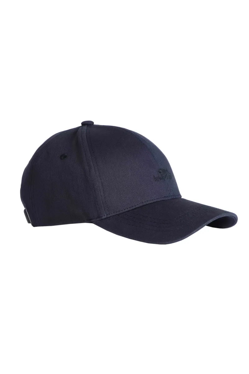 Weird Fish Scarfell Washed Branded Cap Unisex in Navy