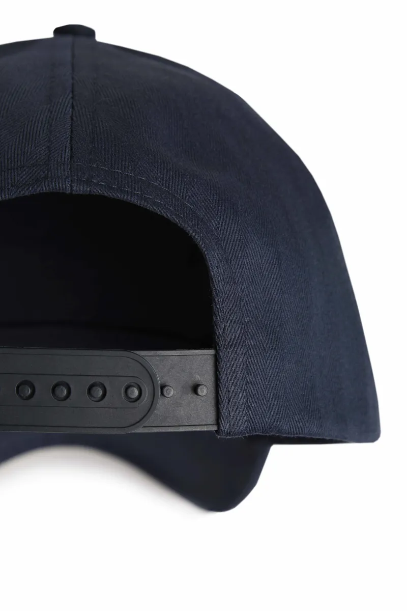 Weird Fish Hartstop Washed Graphic Cap in Navy-3