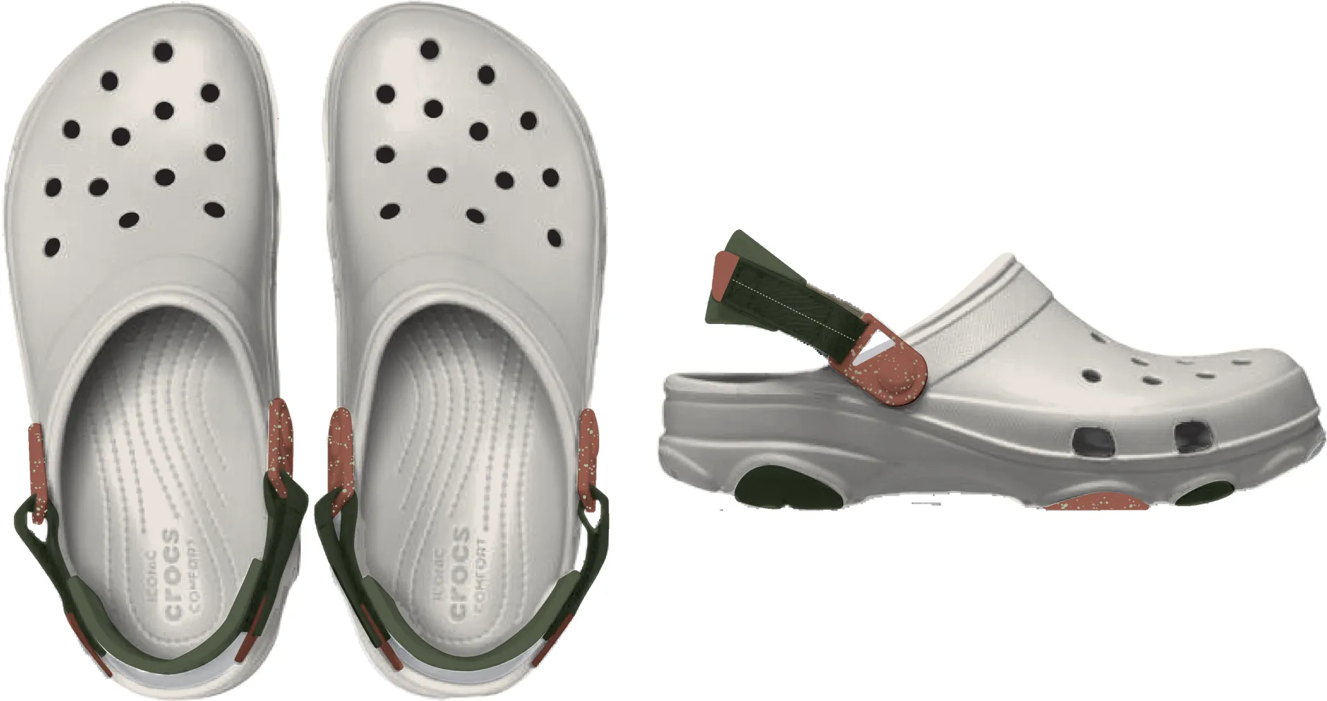 ★CROCS★ All Terrain Clog Chalk 2063400WV 206340-0WV Crocs Classic All Terrain Clog in Chalk Size UK12