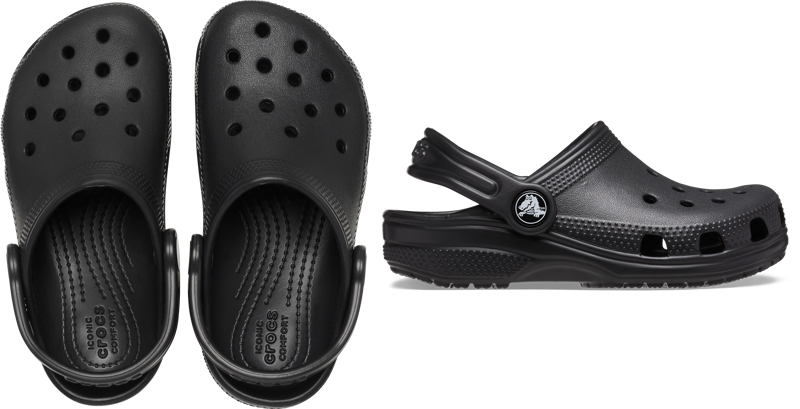 Crocs Classic Clog Kids in Black-5