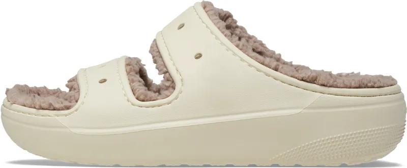 Crocs Cozzzy Sandal in Bone Mushroom-1