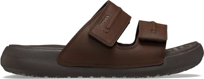 Crocs ダークブラウンウェッジサンダル Cyprus サイズW6 Crocs ダーク