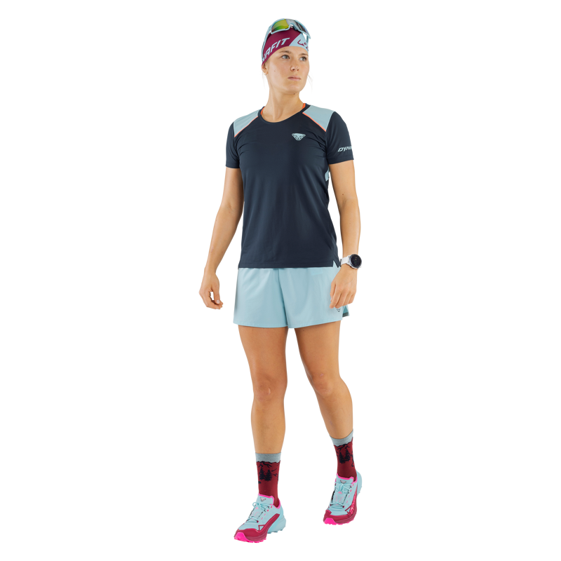 Dynafit Sky Shirt Womens in Blueberry/Marine Blue-1