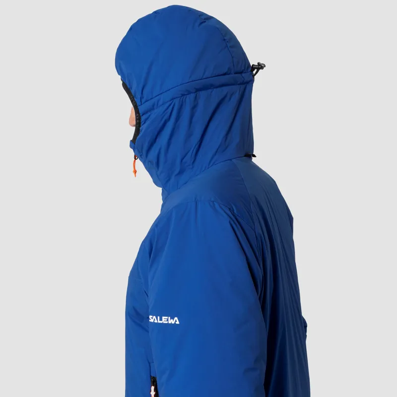 Salewa Ortles Tirolwool Stretch Hooded Jacket Mens in Electric-7