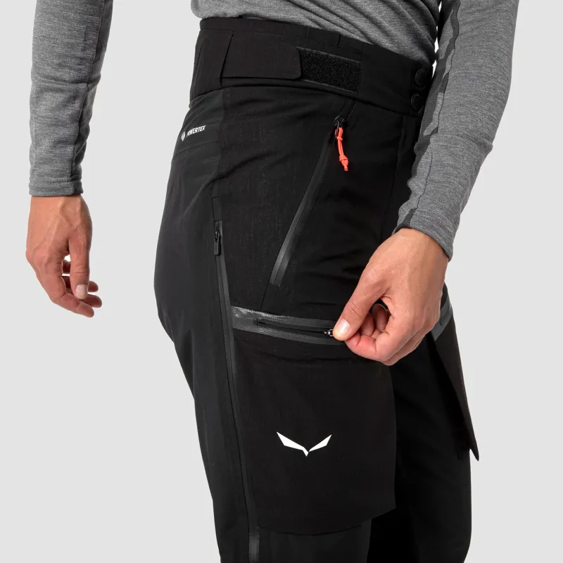 Salewa Sella 2l Ptx/Twr Trousers Womens in Black Out size 10-4