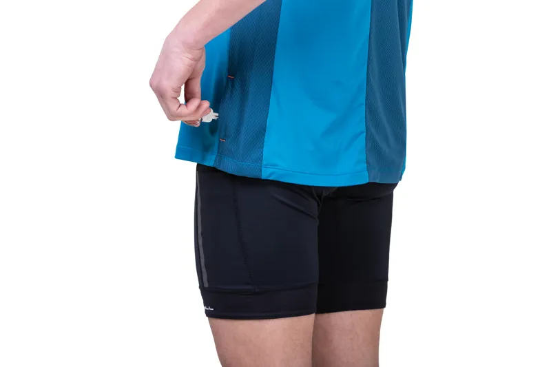 Ronhill Tech 1/2 Zip Short Sleeve Tee Mens in Petrol/Fluo Orange-5