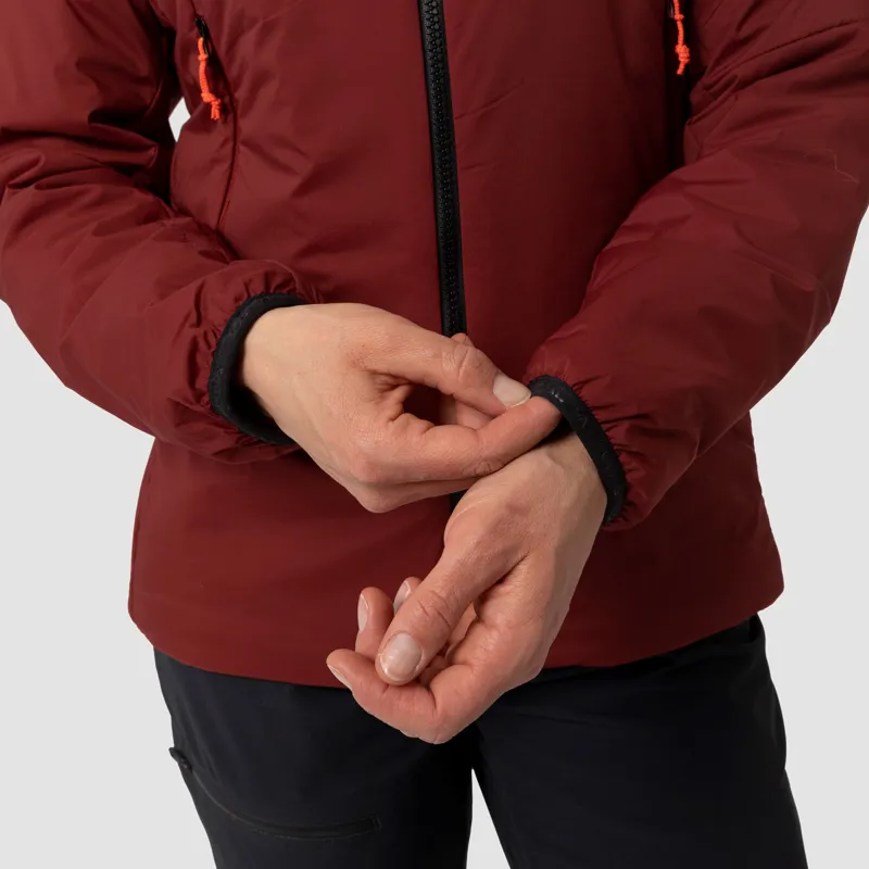 Salewa Ortles Tirolwool Stretch Hooded Jacket Women in Syrah-3