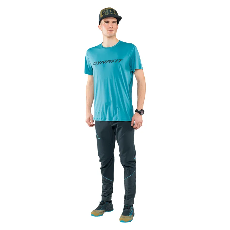 Dynafit Traverse 2 Short Sleeve T-Shirt Mens in Storm Blue-1